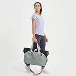 Ceneda 20" Gym Duffel Bag with Wet Pocket Shoes Compartment Portable Overnight Weekender Bag Travel Bag Yoga Bag for Women (Darkgrey)