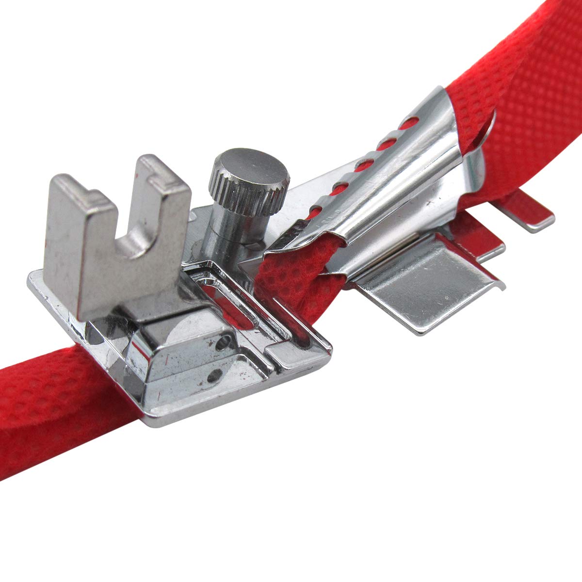 CKPSMS Merk- 1STKS Low Shank Verstelbare Bias Tape Binder Foot #6287L Compatibel met/Vervanging voor PFAFF merk Hobby 382 Singer merk 6500 7100 Serie Kenmore merk 158 Serie