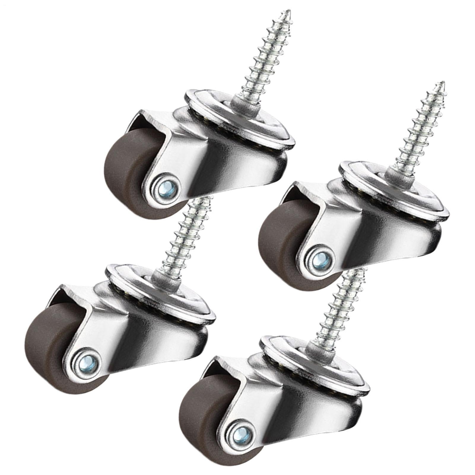 Caster Wheels - Metal 12x9mm Swivel Stem Casters | Heavy Duty Furniture Moving Rollers For Chair Cart, 4-Pack 360° For Added Convenience And Have A Weight Limit Of 20KG.