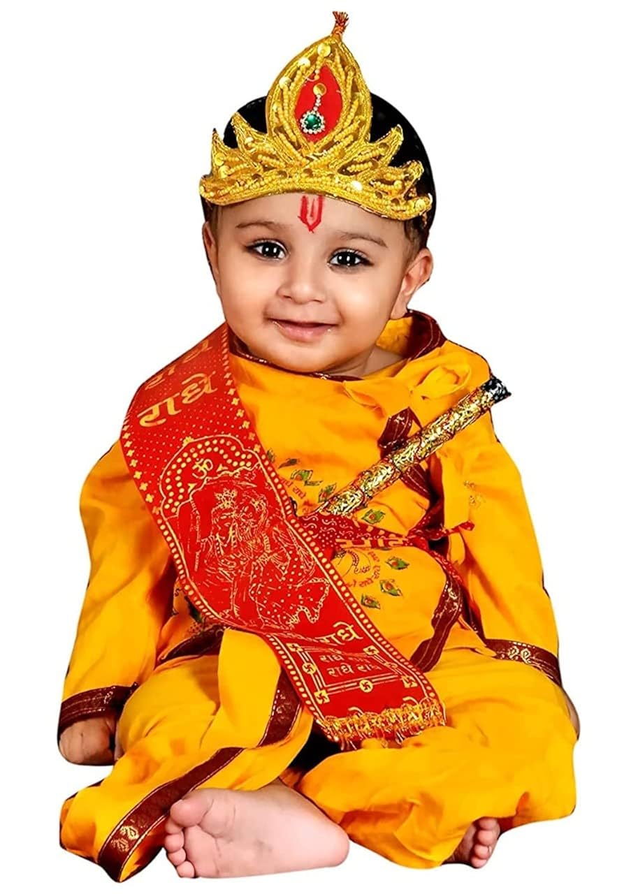 Dress to Impress Krishna Dandiya Garbha Navratri Dress for Kids Boys