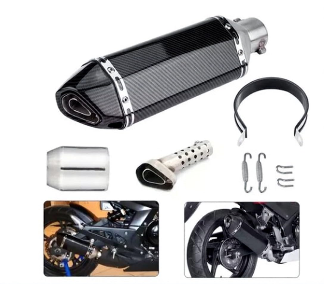 de Motocicleta Modificación Imitación Completa con DB Adaptador Acero Apto para Tubos 38-51mm