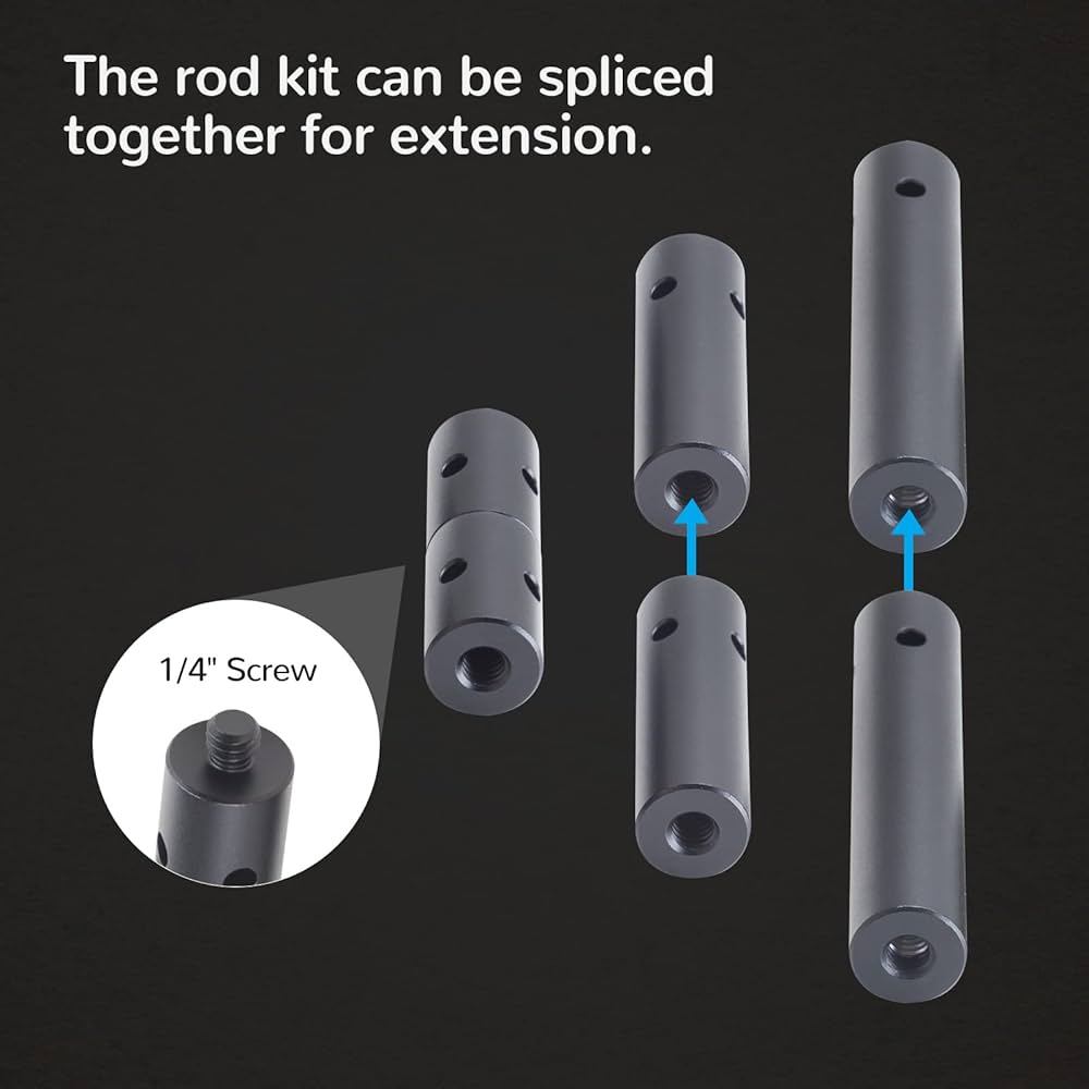 ロッド15本セッ Amazon | SMALLRIG 15mmロッド 1/4ネジ穴 1.5インチ 約38mm