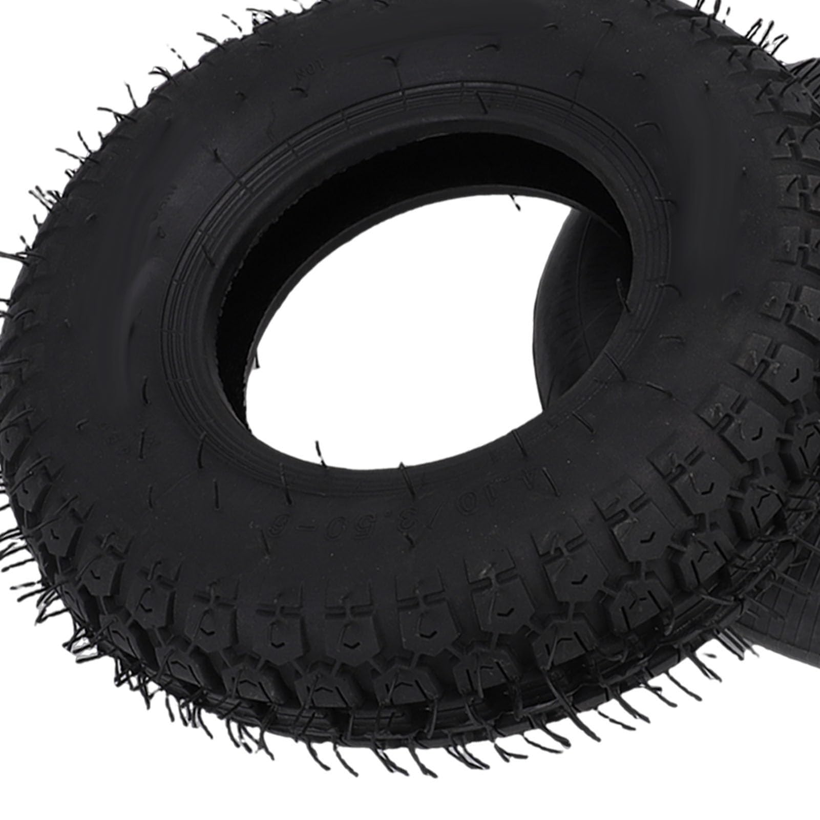 Drfeify 4.10-6 Set di Ricambio in Gomma per Pneumatico e Camera d'aria 4.10 3.50-6 Go Kart ATV Pneumatico per Mini Bici Trattorino Carriola Rotozappa con Impugnatura di Trazione Facile Installazione