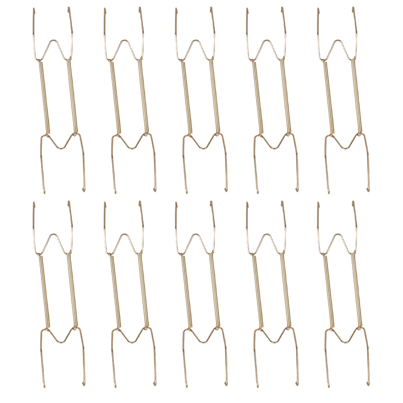 APGLSXY 10Pcs Invisible Steel Plate Hangers with Nonslip Spring for Stylish Home Decoration Steel Plate Hangers