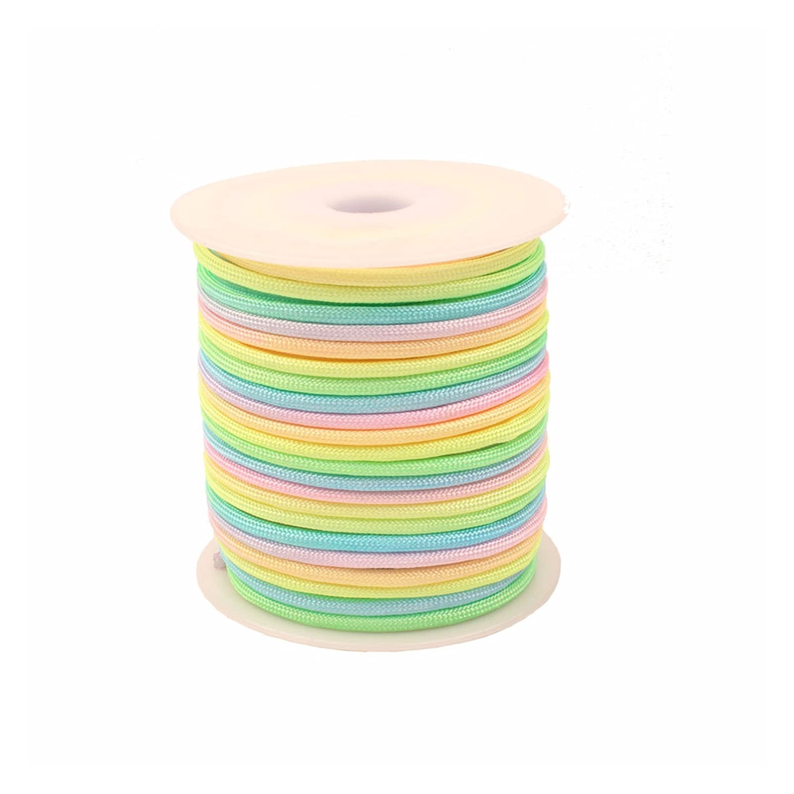 Paraco-Bow Paracord, 100 Piedi 550 550 Nylon Paracadute Cordino Corda Corda all'aperto Paracord Paracord (Color : Light Rainbow)