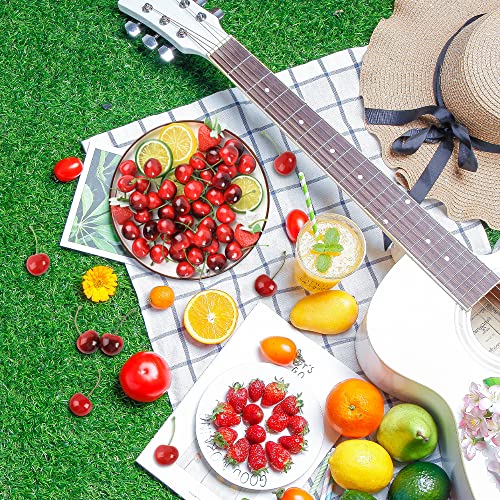 Lueyao Artificial Cherry Fruit Fake Cherries Red Simulation Red Black Cherries Artificial Cherry Decorations Fake Fruit Model Home House Kitchen Party Decoration 100 Pcs #TOP2