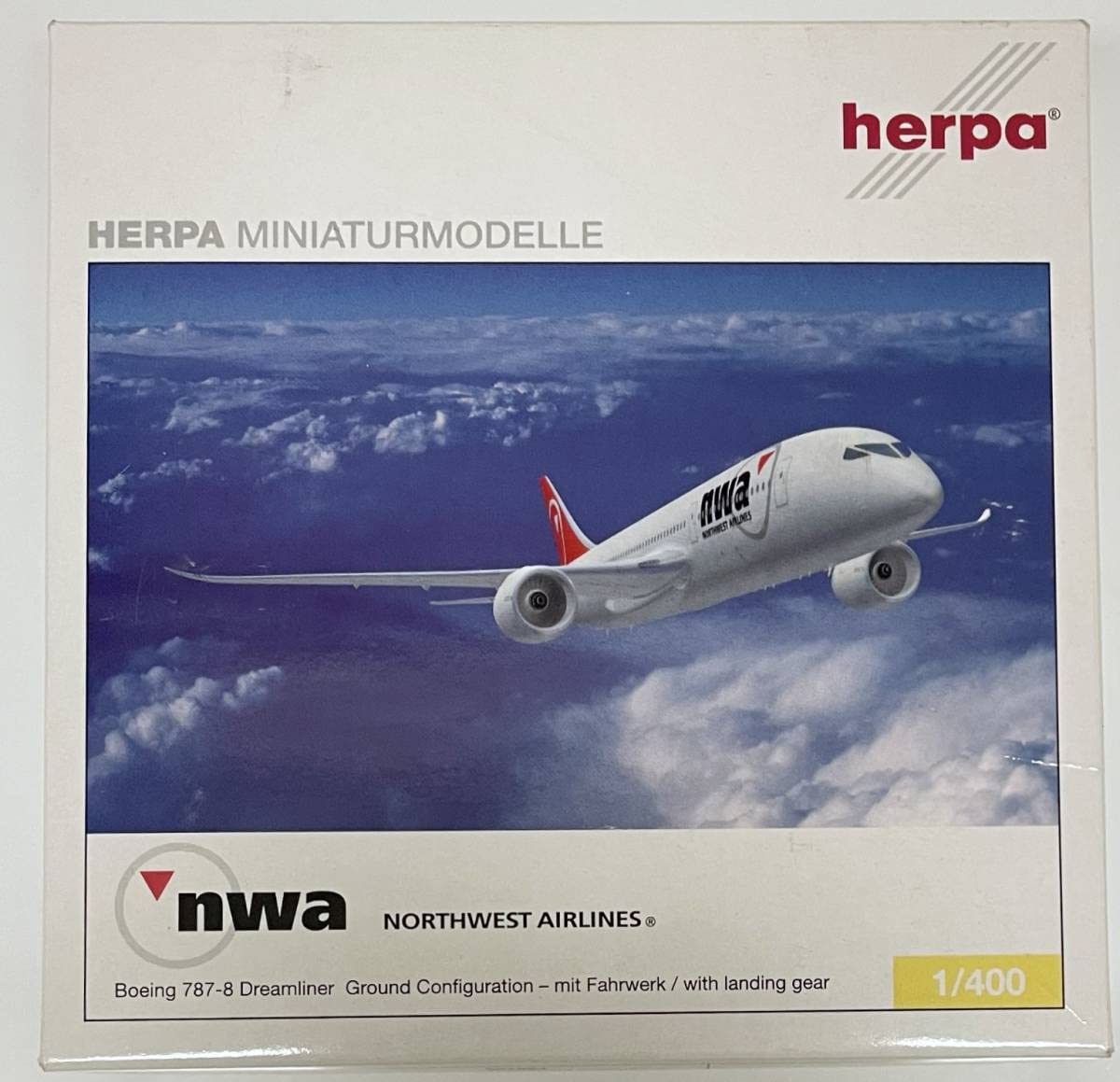 Amazon | herpa ヘルパ 1/400 B787-8 nwa ノースウエスト N787US