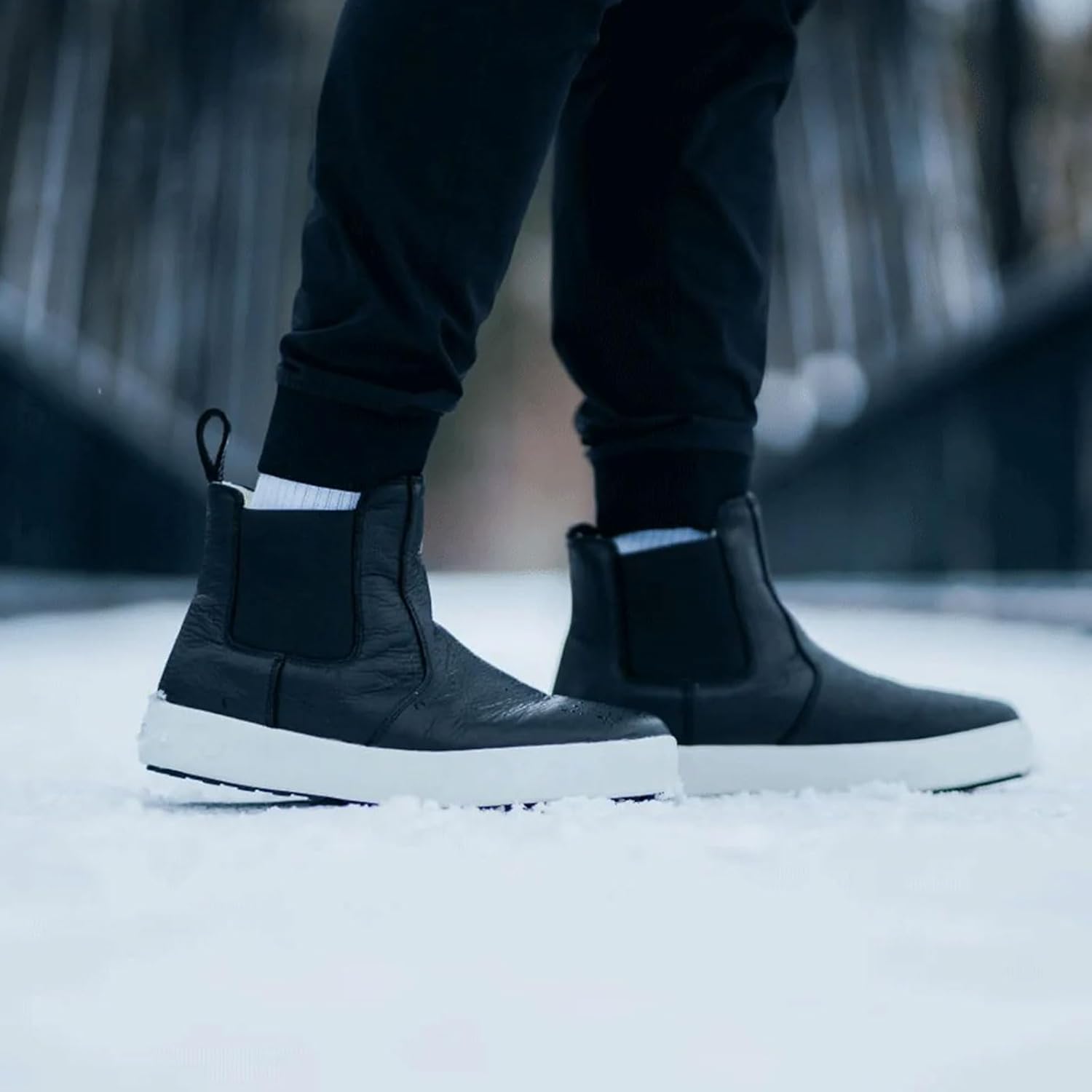 Baffin Men's STRATHCONA Winter Boots | Warm Waterproof Insulated Slip-On Leather Boots with Wool Lining & Slip-Resistant Sole