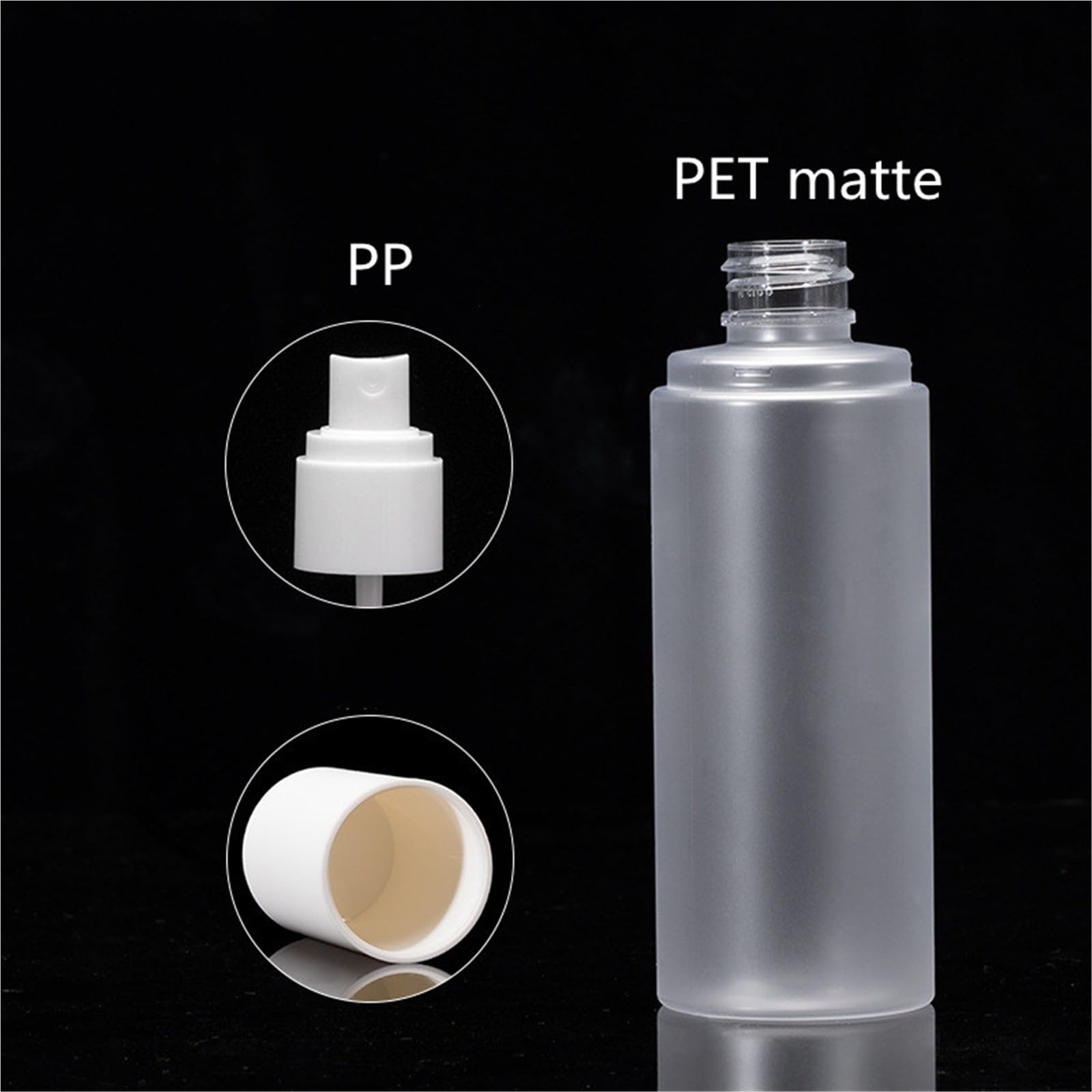Bottiglia ricaricabile in plastica trasparente per profumo spray Mini bottiglia vuota per lozione spray Accessorio da viaggio portatile(Sprayer pump,10pcs)