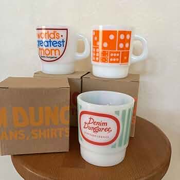 スヌーピー デニムダンガリー ノベルティマグ4個セット DENIM