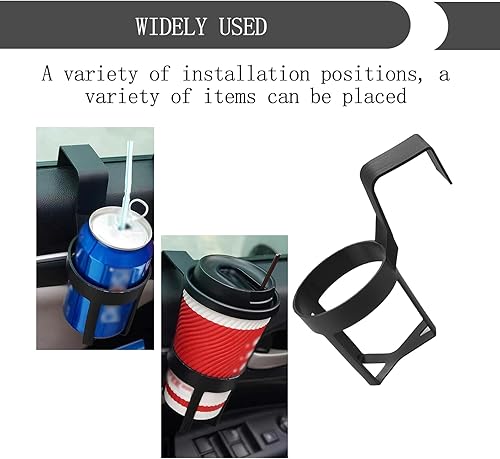 Miniatura 6 de Portavasos para auto, 2 unidades, ajustable, duradero, portátil, portavasos, para puerta de automóvil, soporte para bebidas, multifuncional, para
