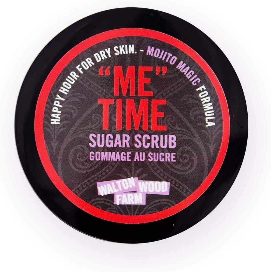 Walton Wood Farm Sugar Scrub ("Me" Time) Mojito Magic- Lime & Sugar Scent Vegan-Friendly and Paraben-Free 8 oz