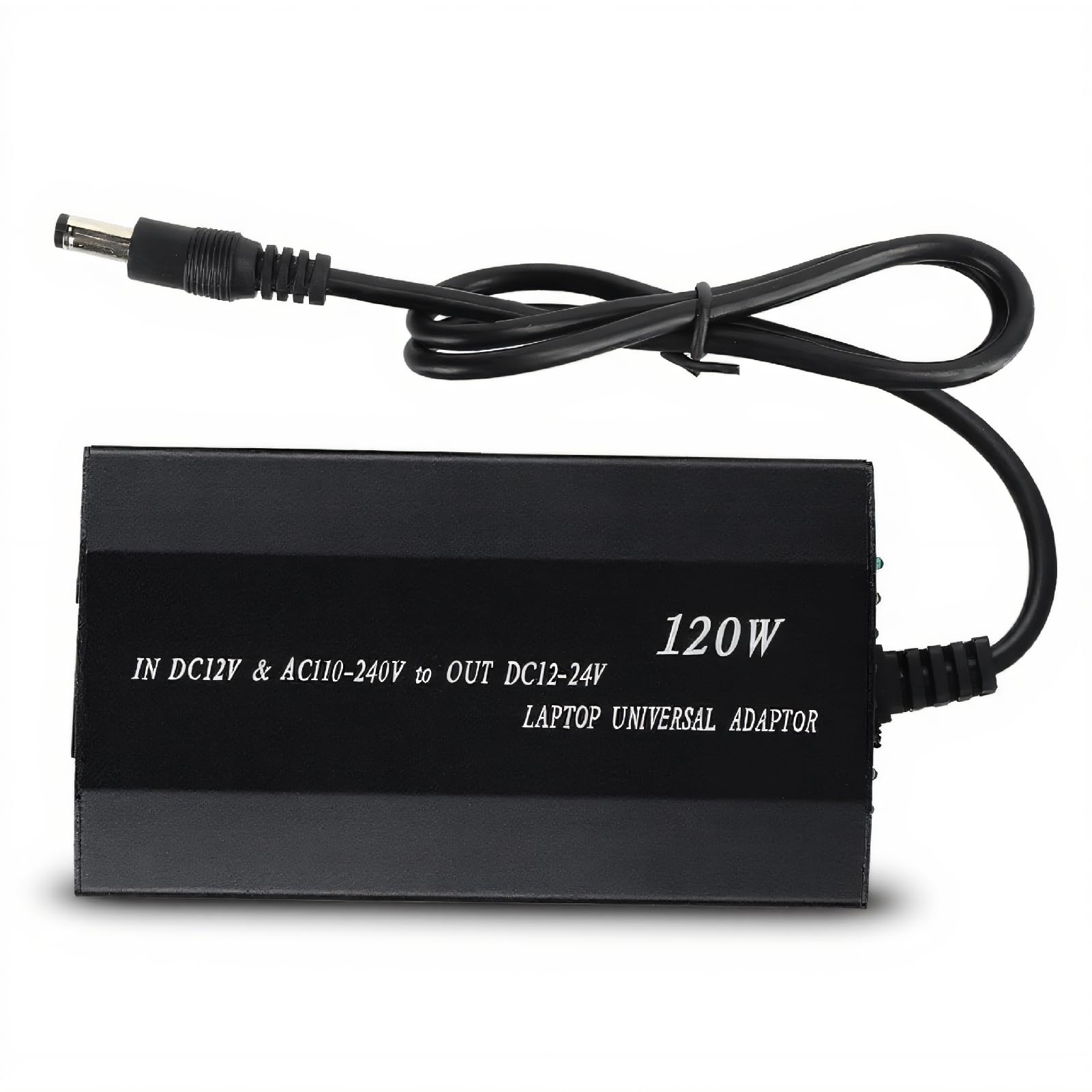 ASHATA Caricatore Universale per Laptop da 120W Adattatore CA,Portatile Alimentatore Caricatore,Alimentatore AC Sostitutivo Portatile con Spina di Ricarica per Auto(EU)