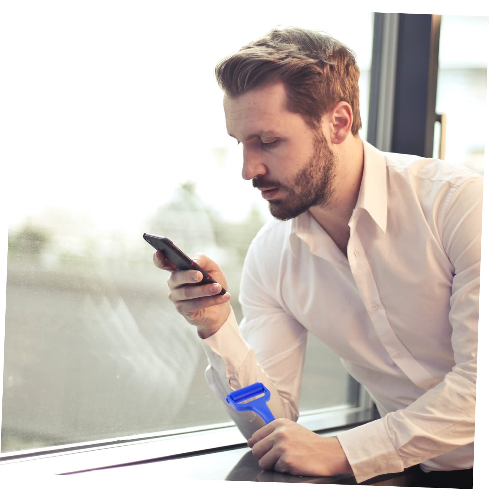 KONTONTY 2pcs Portable Dust Roller Lens Screen Cleaning Tool for Tvs Phones Electronics Easy to Carry Fingerprint Dust