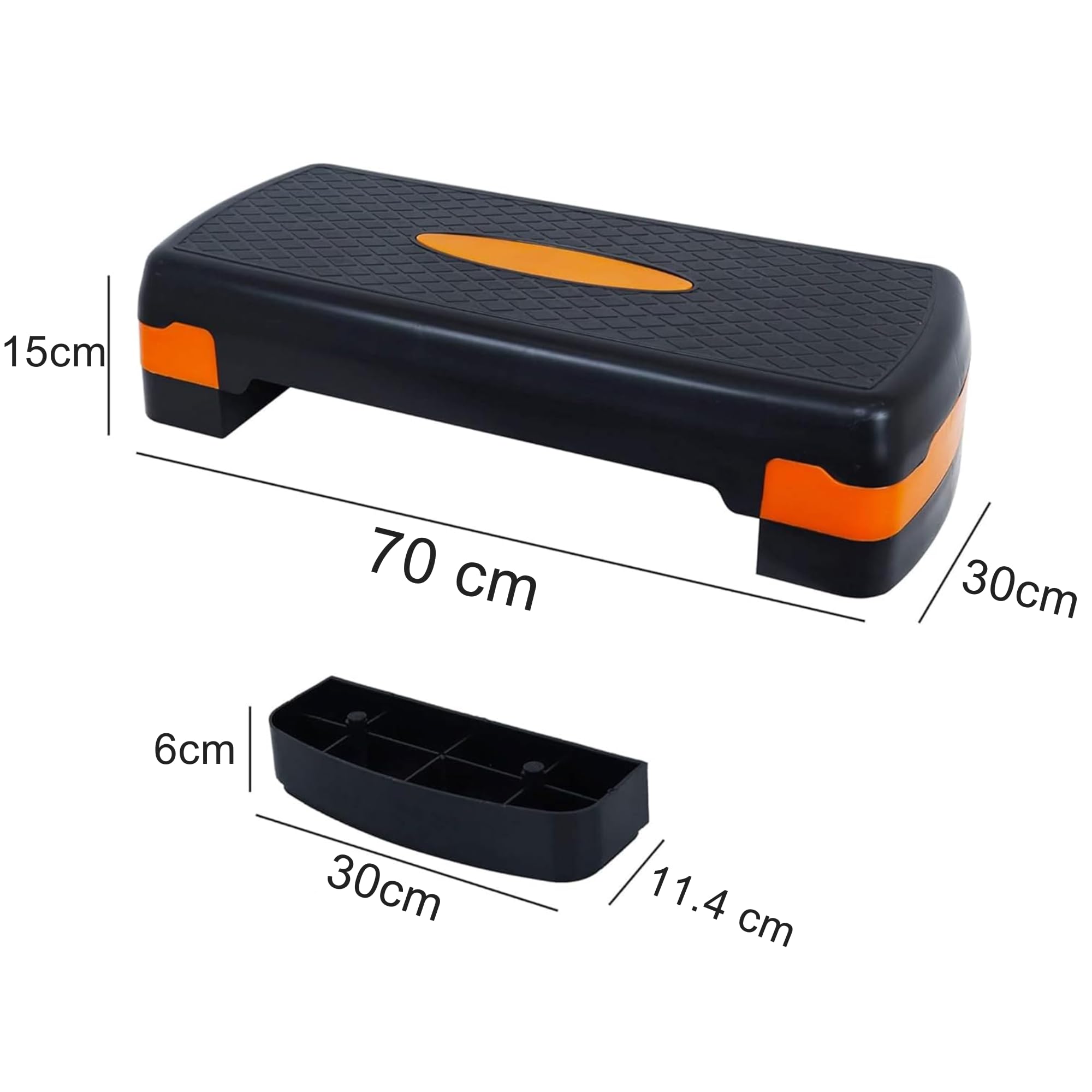 Steppbrett Fitness Aerobic Stepper Höhenverstellbar Step Bench Mit Stufen. Rutschfestes Trainingsgerät Für Büro Und Zuhause. Trainingsgeräte Für Zuhause
