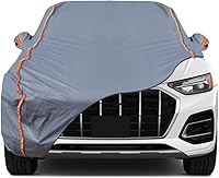 Vista 41 de TUCAREST - Funda de auto completa de 6 capas de alta calidad, diseño de cremallera de carcasa dura, impermeable, resistente a la intemperie