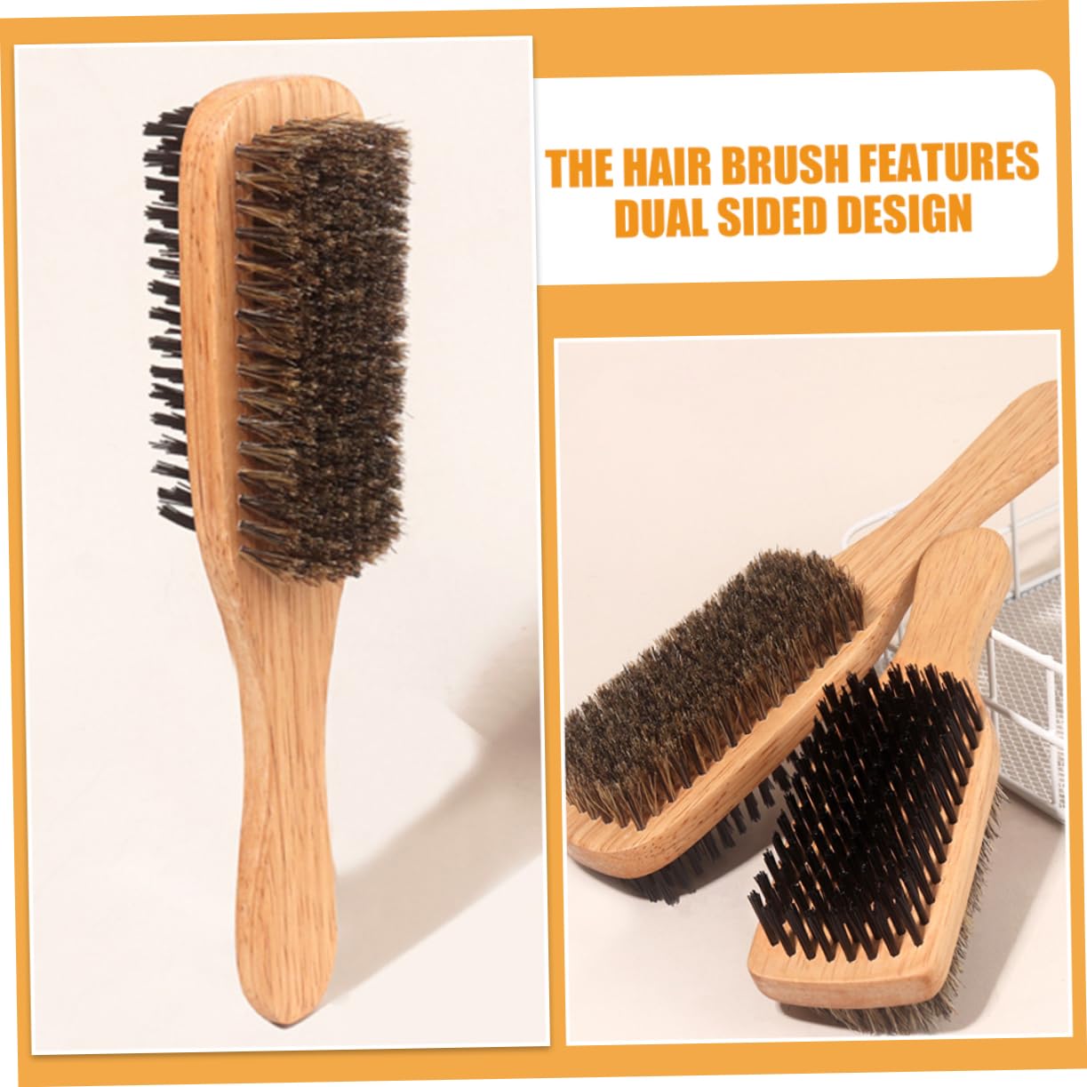 FOMIYES 6 Pz Pennello in setola a doppia faccia spazzola arricciacapelli curly hair brush spazzola per con setole di cinghiale spazzola in pelo di cinghiale estirpatore a spazzola