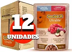 Sachê Special Cat Filhote Carne: Caixa Com 12 Unidades