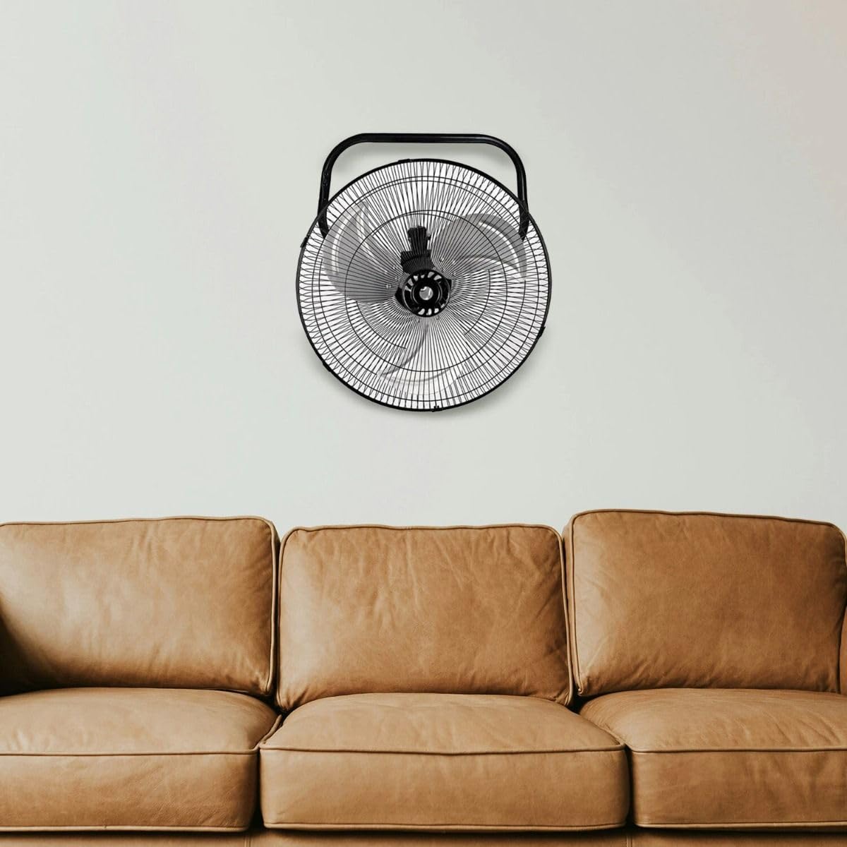 Johnson Triplo Ventilatore 3 in 1 da Piantana, Tavolo e Parete, 43 cm, Oscillante, Metallo, Elettrico, 3 Velocità, 120 cm Altezza, Inclinazione Regolabile