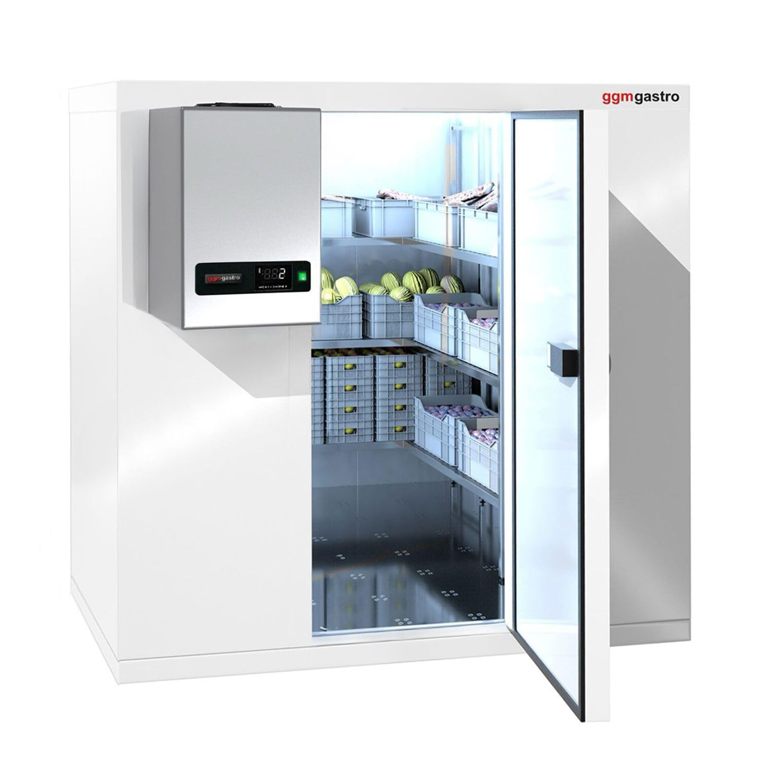 GGM Gastro | KF1815#WKAF5ND | Kühlzelle - 1800x1500mm - 4,06m³ - inkl. Kühlaggregat