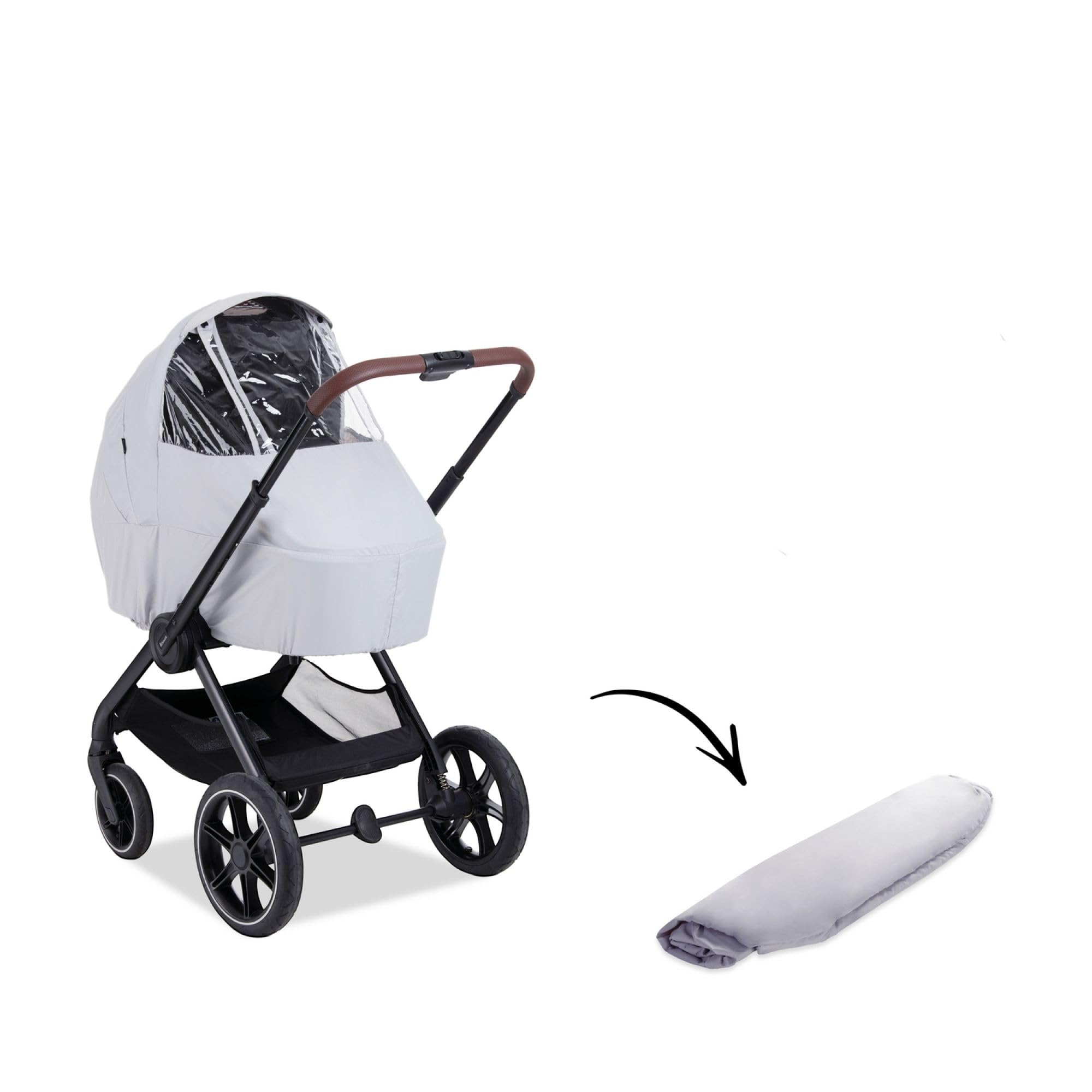 Hauck - Universal Regenschutz für 3-rädrige Buggys und Kinderwagen