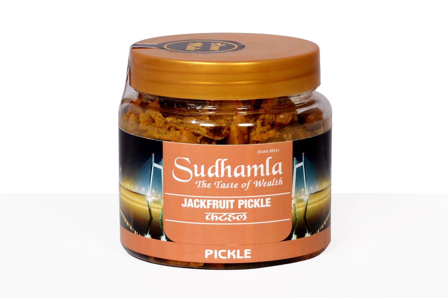Sudhamla Homemade Fresh Jackfruit Pickle in Mustard Oil 200g Kathal ka Achar Tasty Ready to Eat Food Pickles in Glass Jar, Homemade, No Preservatives, 100% Natural (200 Grams) For Home Use 2