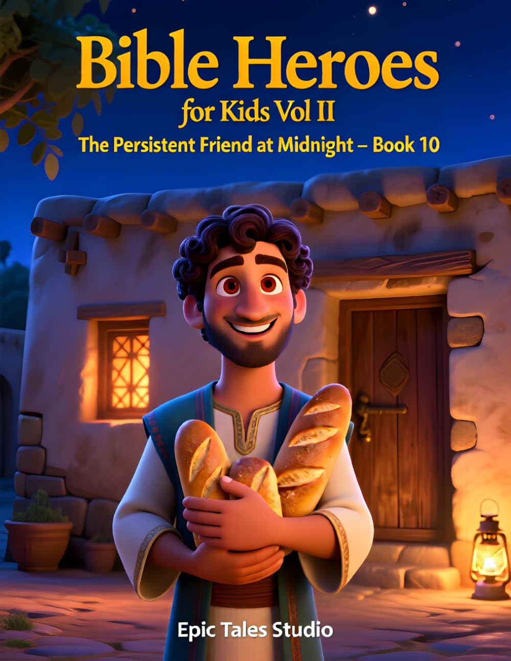 Bible Heroes for Kids Vol II: The Persistent Friend at Midnight – Book 10: A Gentle Christian Bedtime Story for Kids About Trusting God and Helping Others