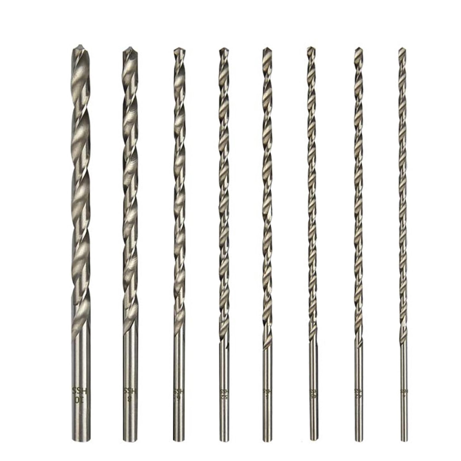 Punte da trapano lunghe da 0,5 mm a 3,2 mm for metallo, lavorazione del legno, plastica, HSS, lunghezza 60/80/100/120 mm, punta elicoidale, 10/20 pezzi(0.7x100mm 20pc)