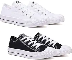 Kit Dois Pares De Tenis Feminino e Masculino Casual Moda Leve