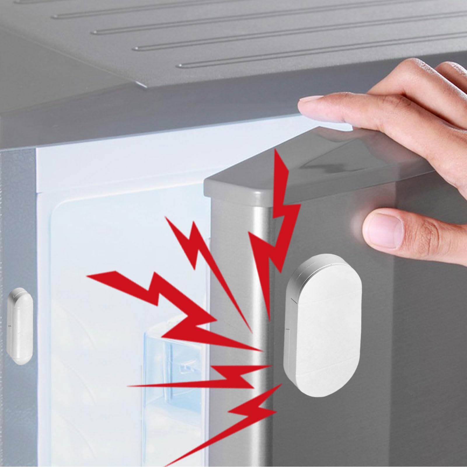 Sensore di allarme per porta, allarme senza fili per finestra, sensori di allarme per porte aperte, allarme antifurto all'ingresso, 130 dB, sensori di sicurezza domestica magnetici wireless per