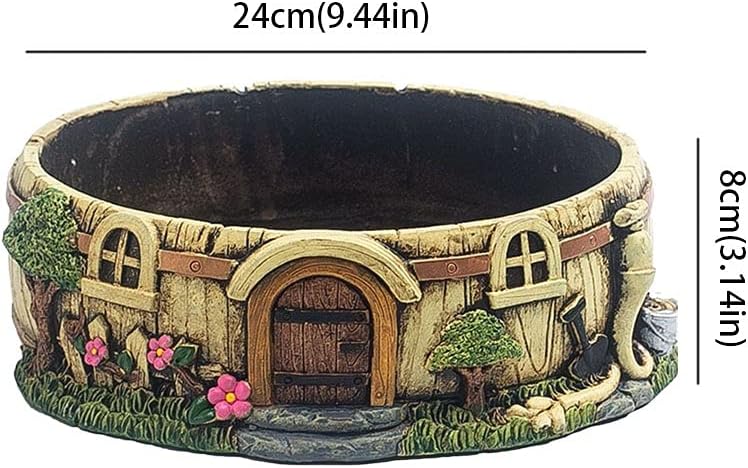 植木鉢 ホーム リビングルーム 寝室 書斎 レストラン オフィス デスクトップ デコレーション 植木鉢 ローフラワーポット (F)