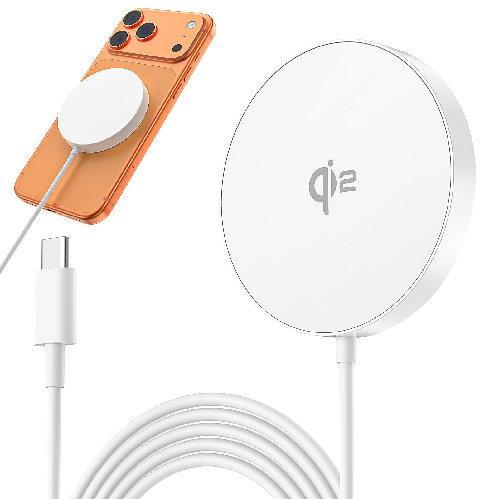 Amazon.co.jp: ワイヤレス充電器 【Qi2公式認証 高速充電】MagSafe充電