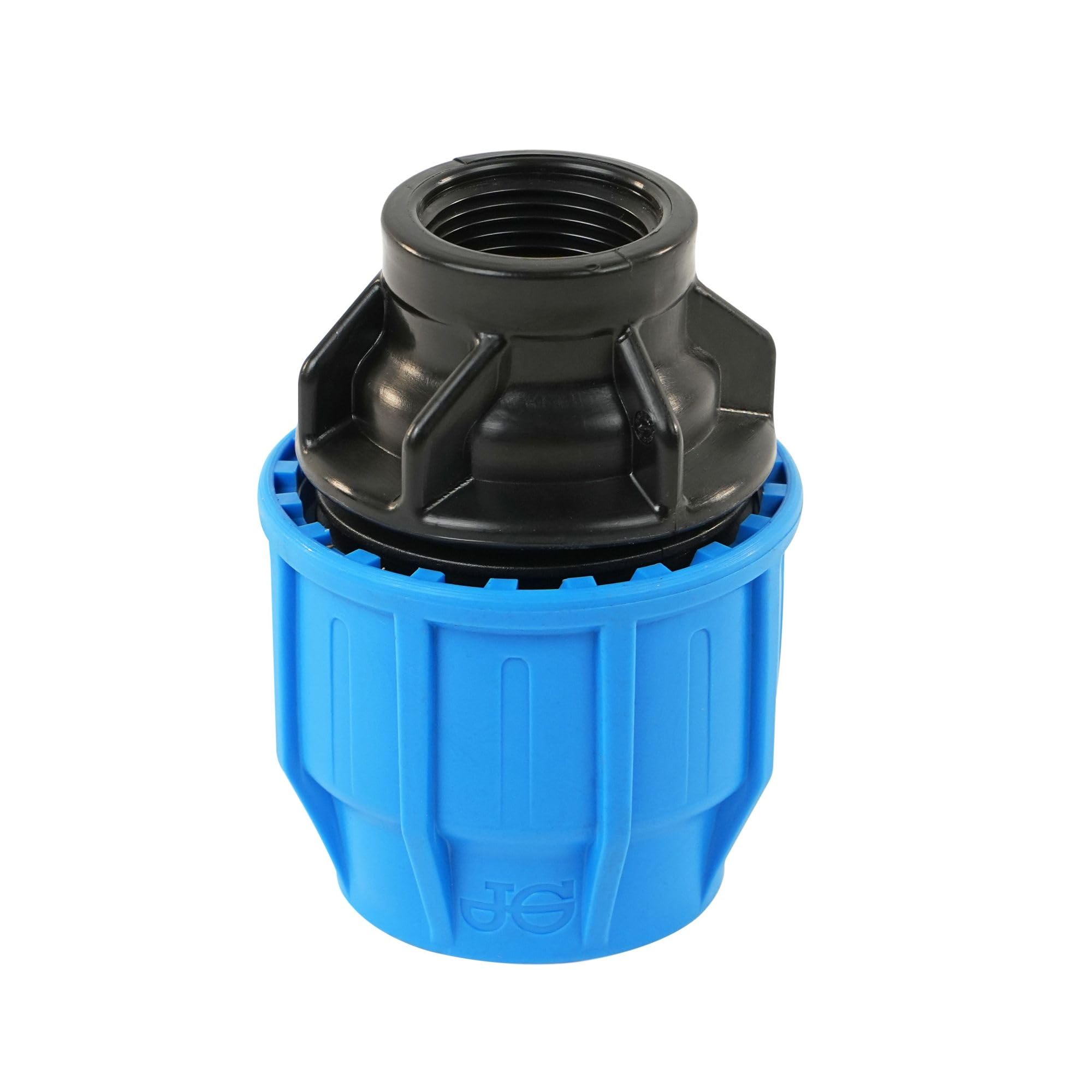 John Guest Women's Blue Mdpe Compression Thread Adaptor 25Mm X 1" Bsp Pipe Fitting, Wras Approved Connector