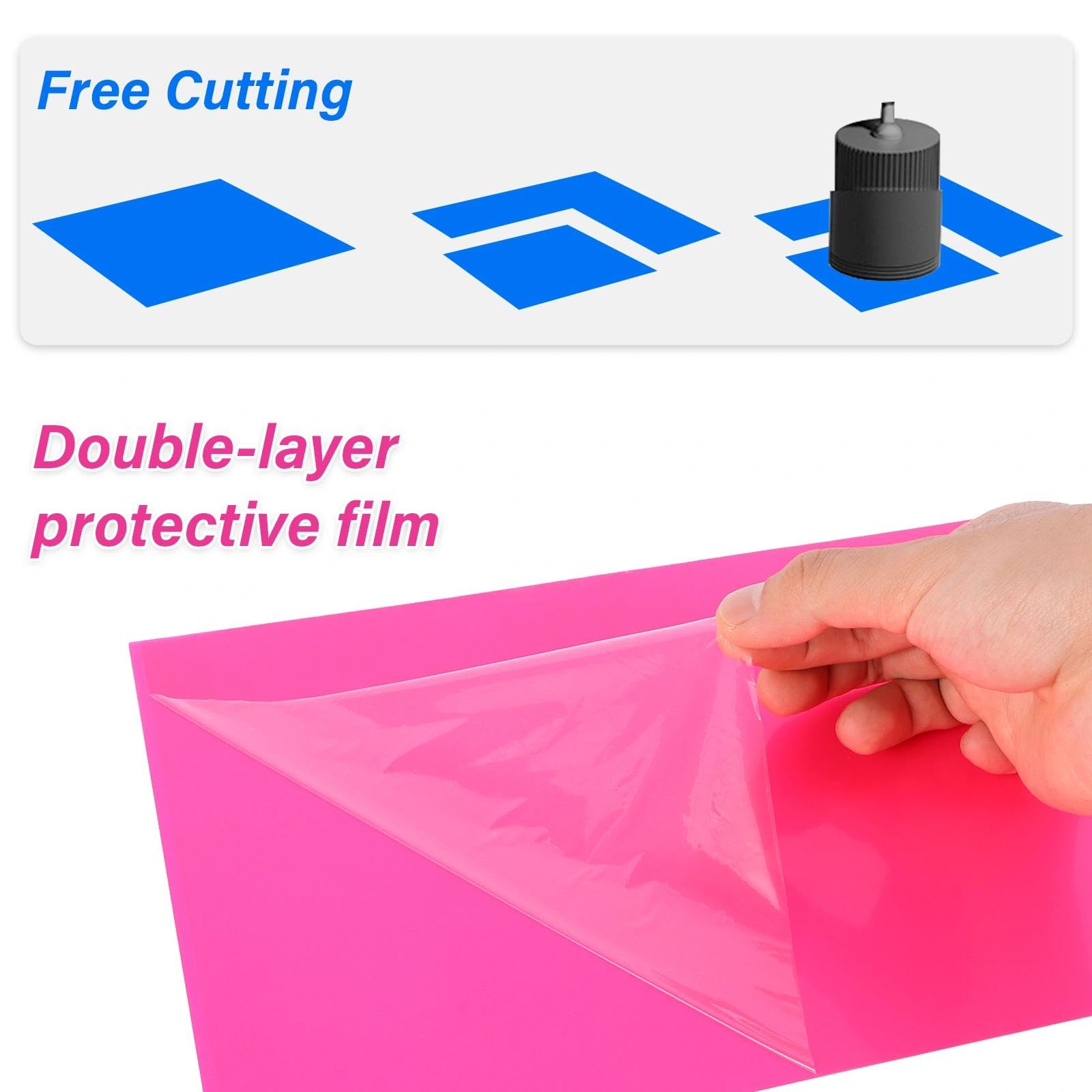Pellicola Led per Vetro, 20 Pezzi Pellicole Colorate, Gelatine Fotografiche, Filtri Fotografici, Fogli di Plastica Colorata, Fogli di Cellophane Colorati Trasparenti