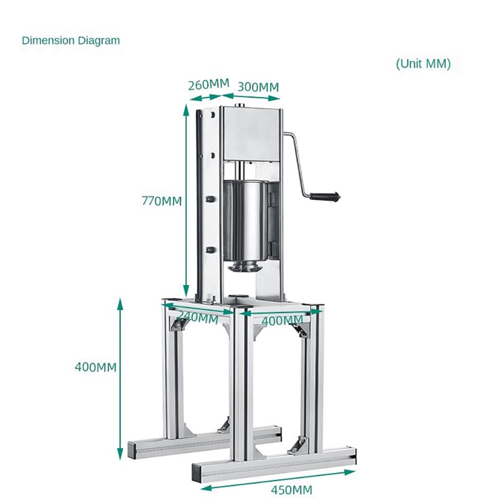 SenhE Fabricantes de Donas Comerciales, Máquina de Churrera de Acero Inoxidable con 4 Mohos, para Uso Comercial - Equipos de Refrigerios Ideales para Deliciosos Churros Caseros
