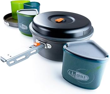 Amazon.com : GSI Outdoors, Pinnacle Backpacker, Nesting Cook Set