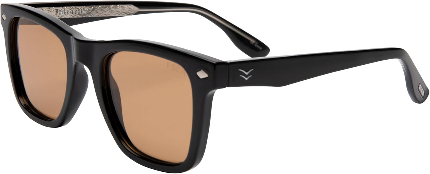 I-SEA Unisex Sunglasses - Rhythm (BLACK/COCOA POLARIZED) - Image 2