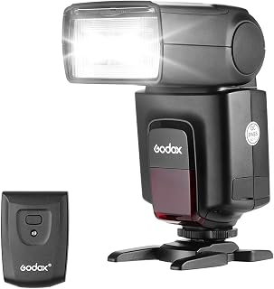 GODOX TT520II On-Camera Flash with Wireless Trigger Transmitter | Compatible for Canon Nikon Pentax Olympus Fujifilm Panasonic DSLR Cameras with Hot Shoe