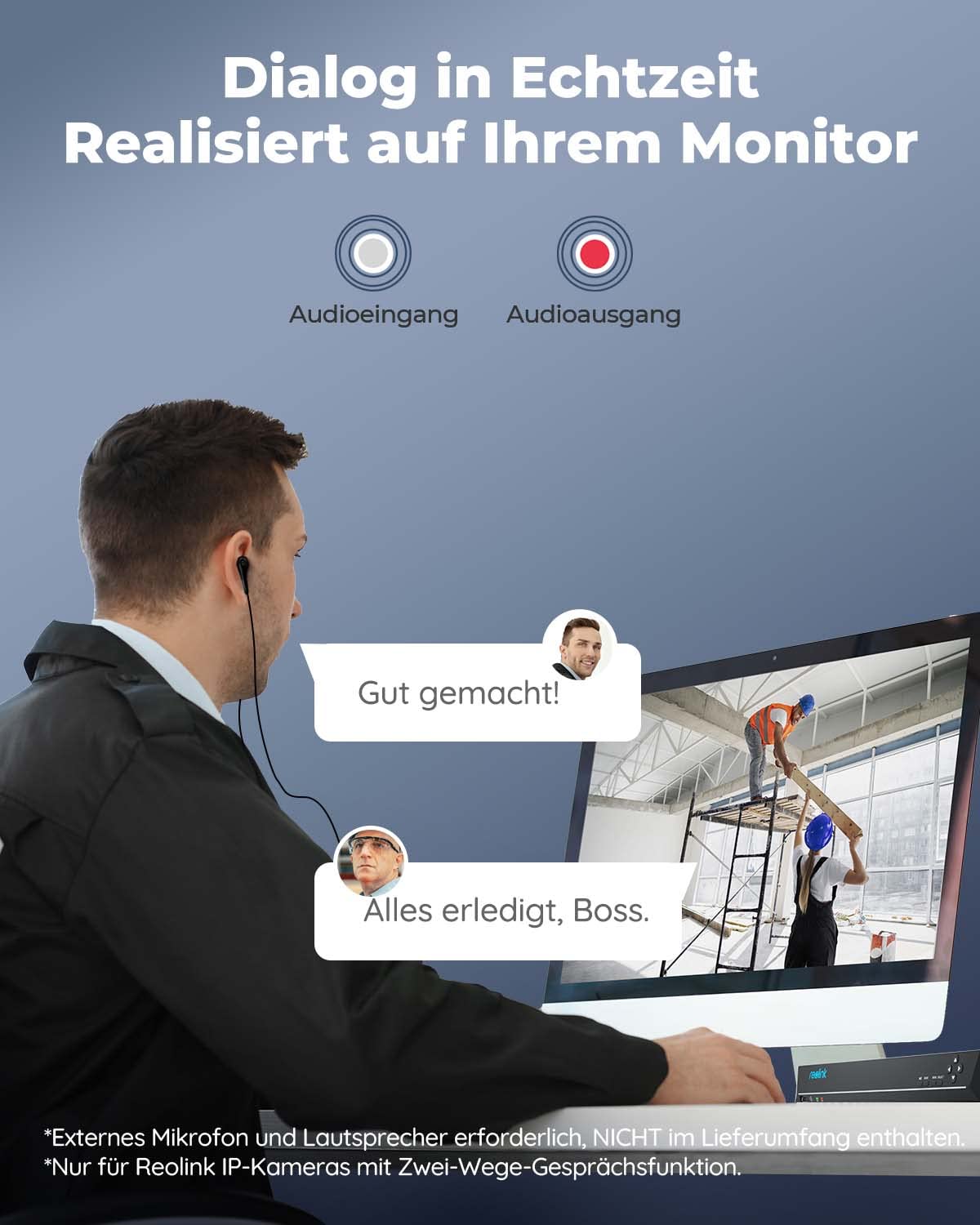 Reolink NVR 36 Kanal CCTV Überwachungskamera System mit 3 HDD Einschübe und O/I Alarmanlage, Ohne HDD und PoE-Anschluss, erfordert einen PoE-Switch. Unterstützt 16MP/12MP/4K/5MP HD IP Kamera, RLN36