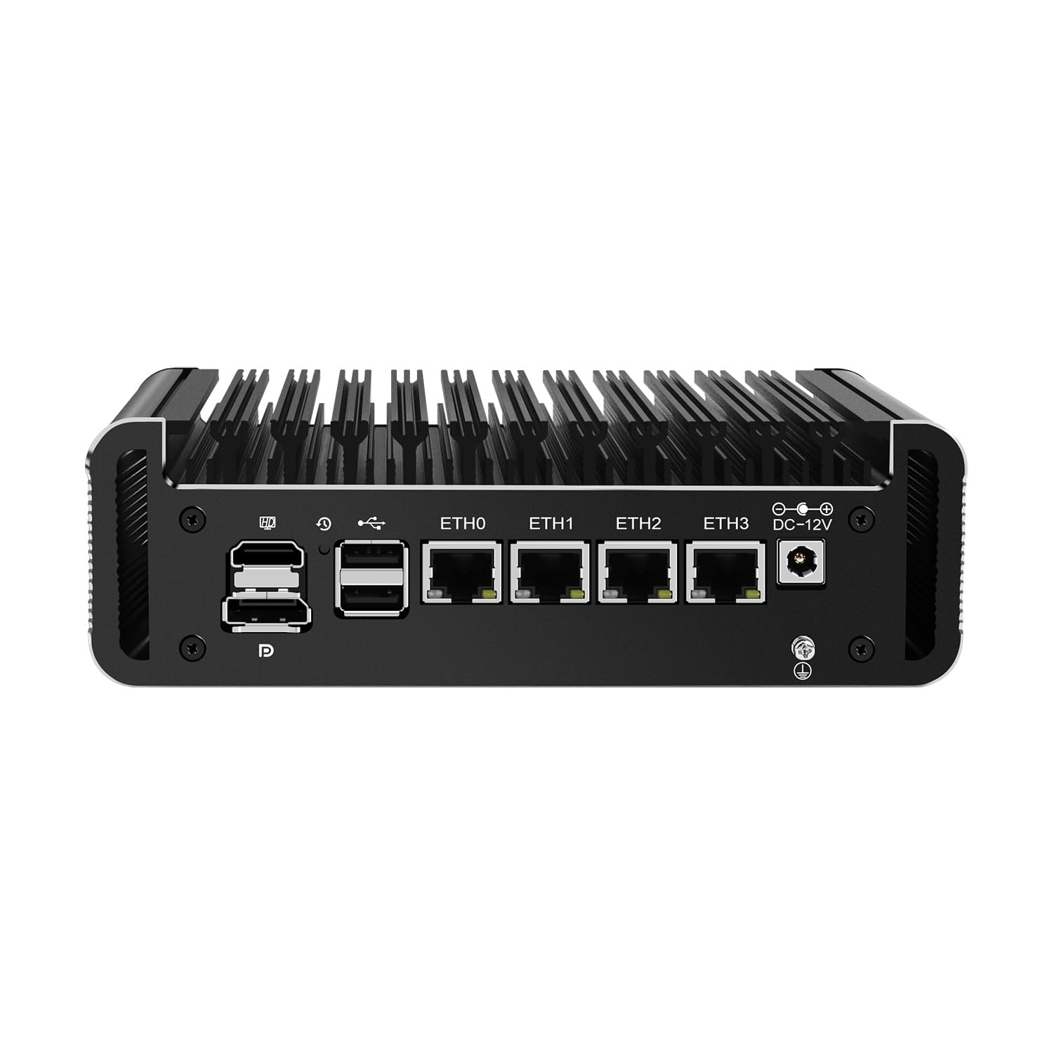 Micro Firewall Appliance, Mini PC, PFSense, Mikrotik, OPNsense, VPN, Router PC, J6413, RJ26, AES-NI, 4 x 2.5GbE I226-V LAN, HDMI, DP, Type-C, TF Slot, 8G RAM, 64G SSD