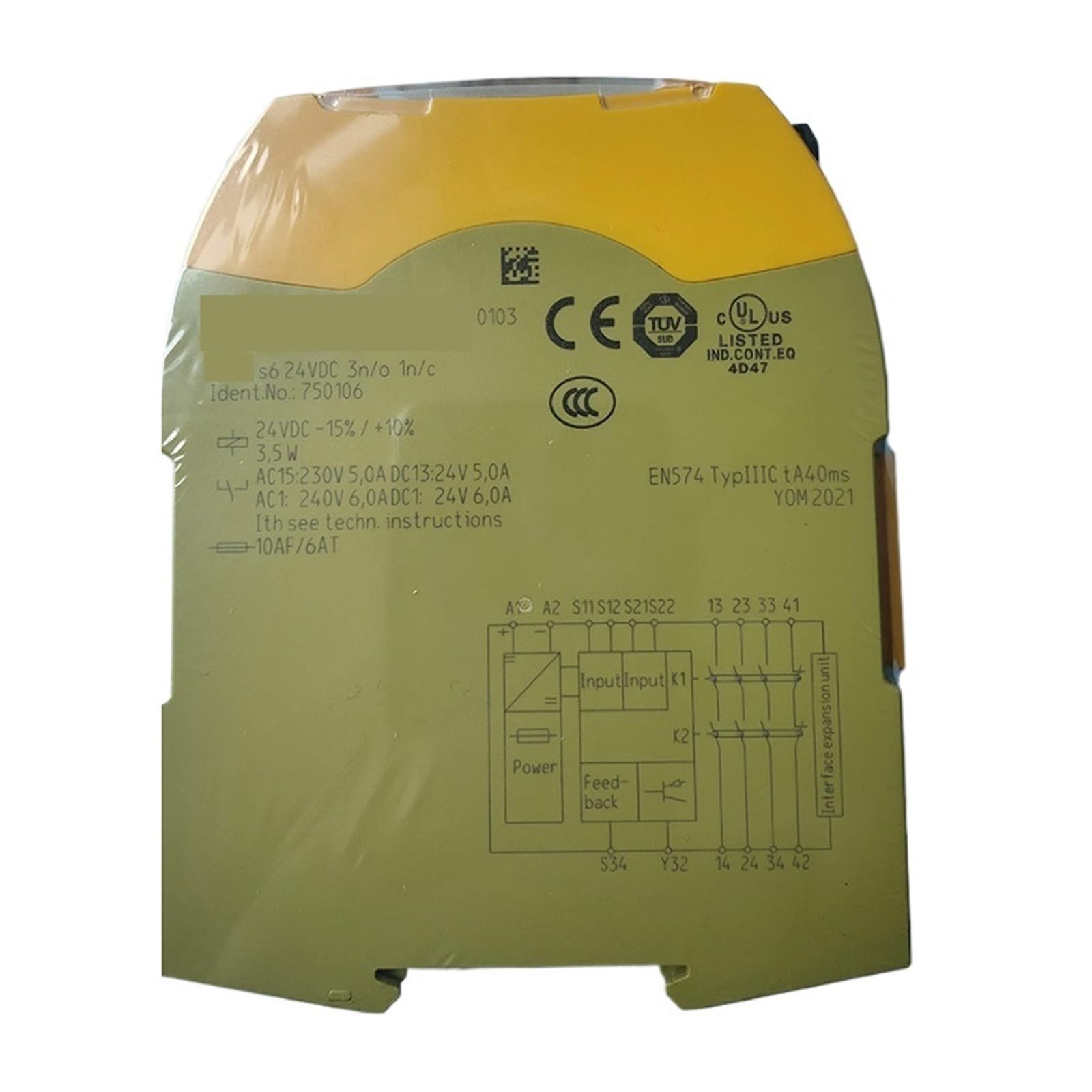 CJKXPZMH Relay Module 750106 S6 24V