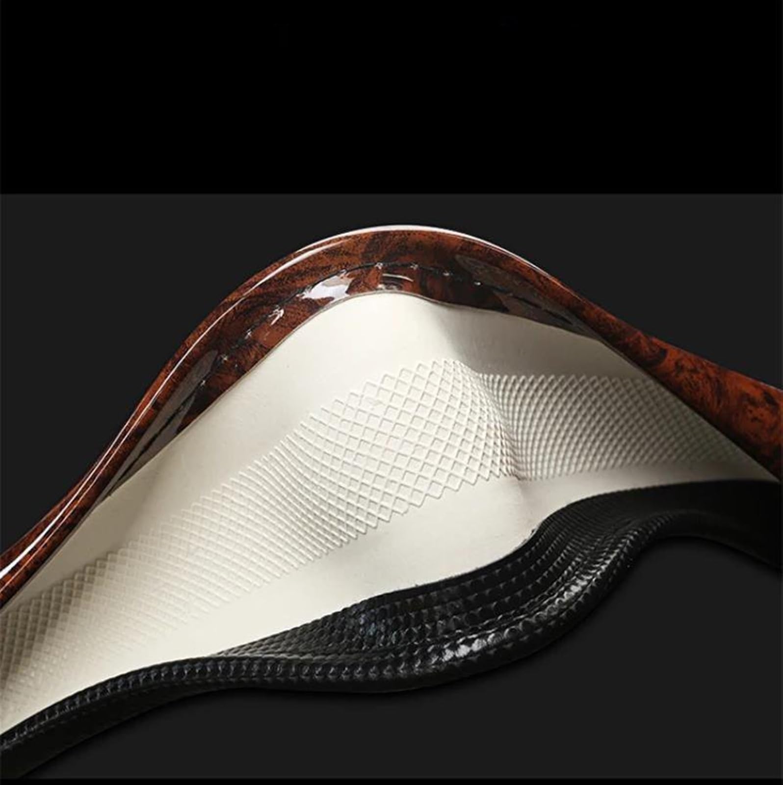 Coprivolante Per Interni Auto In Pelle Microfibra A Forma Di D Accessori Per Golf 7 Per Polo 2014 2015-2021(Titanium)