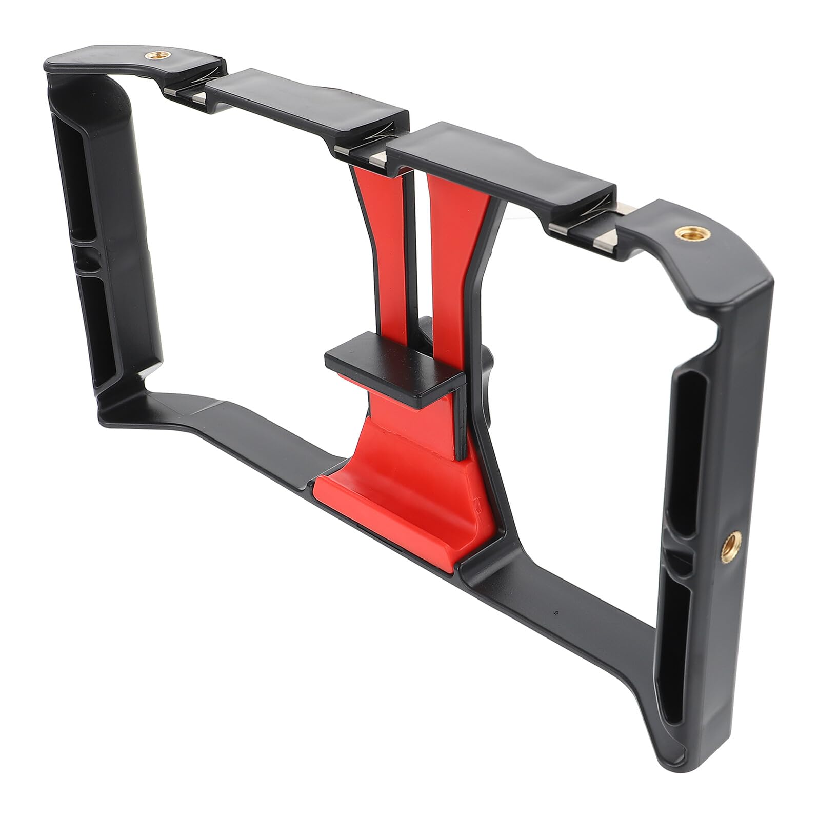 Stabilisateur Smartphone pour Téléphone Portable, Support Vidéo pour Téléphone en Abs Noir, Usage Horizontal et Vertical, Connectable Trépied, pour Vidéo
