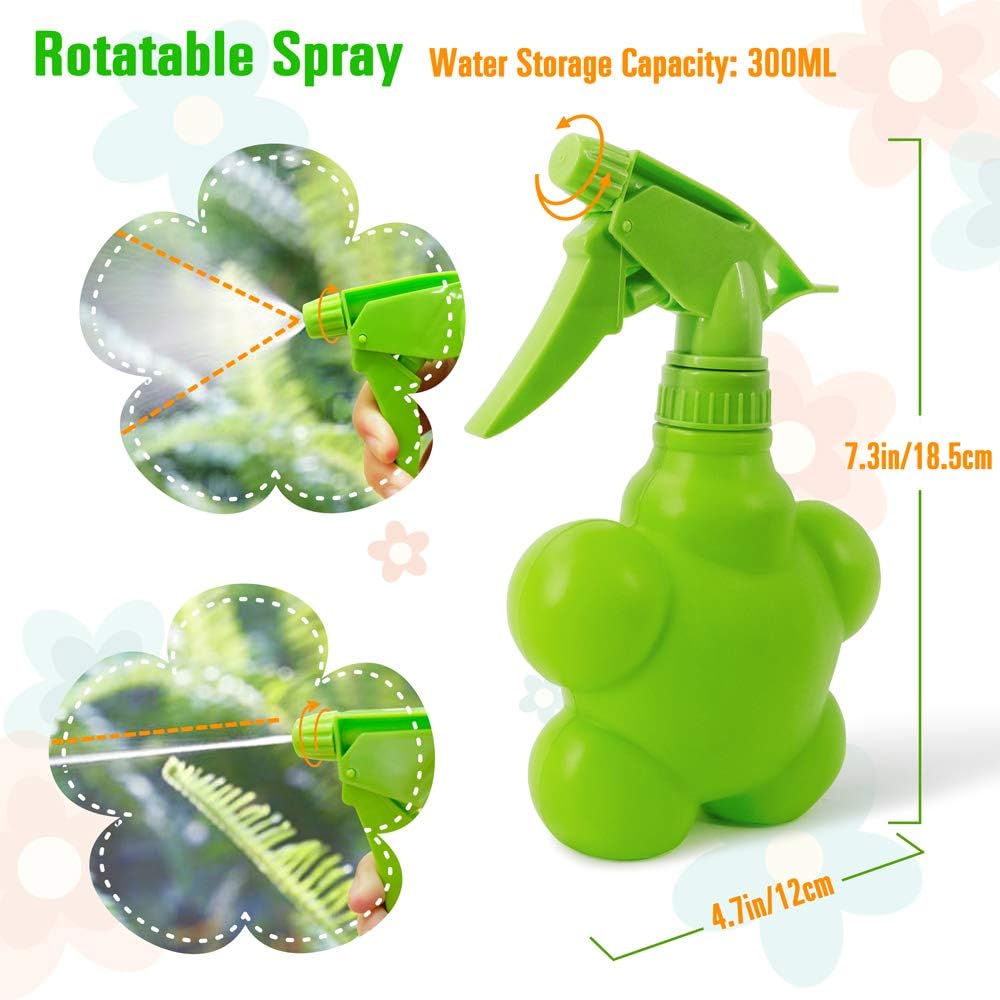 Colwelt Kids Gardening Tool Set 5PCS, Plastic Watering Can Set Include Elephant Watering Can, 3Pcs Colorful Kids Garden Tools : Toys & Games