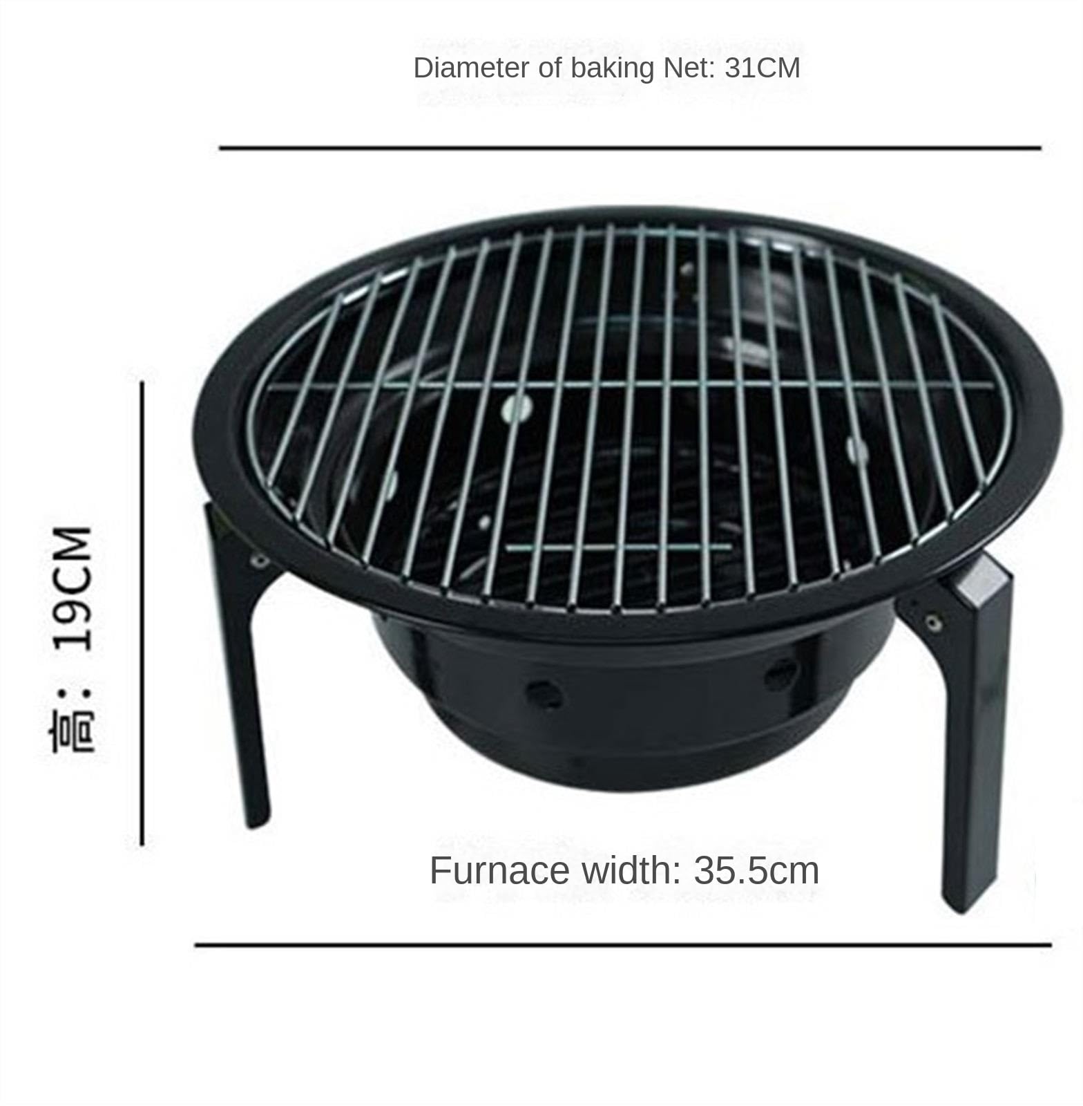 Grill na Węgiel Zewnętrzny Grill Węglowy Przenośny Grill Na Piknik Na Podwórku Grill Przenośny