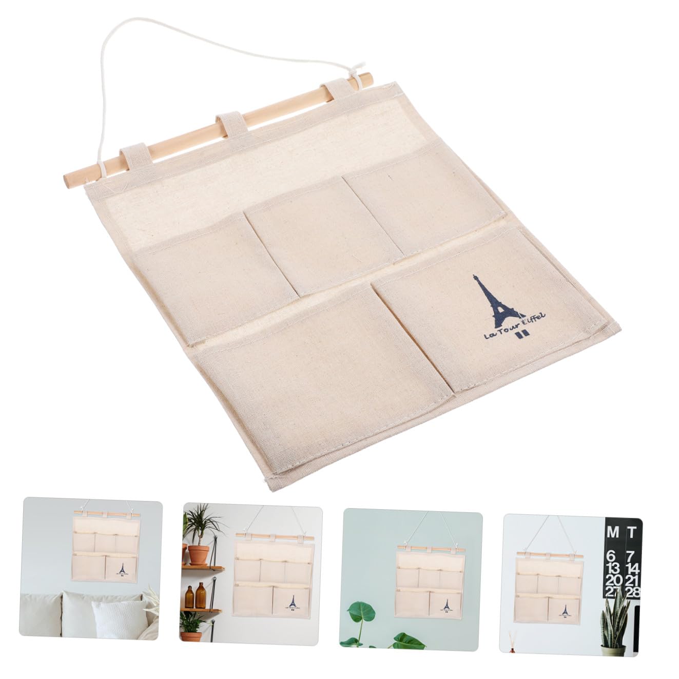 Operitacx 3piezas Bolsa De Almacenamiento Colgante De Pared Múltiples Bolsillos Organizador De Sundries Para Baño Cocina Oficina Soporta Mayor Peso y Mantiene Ordenado El Espacio