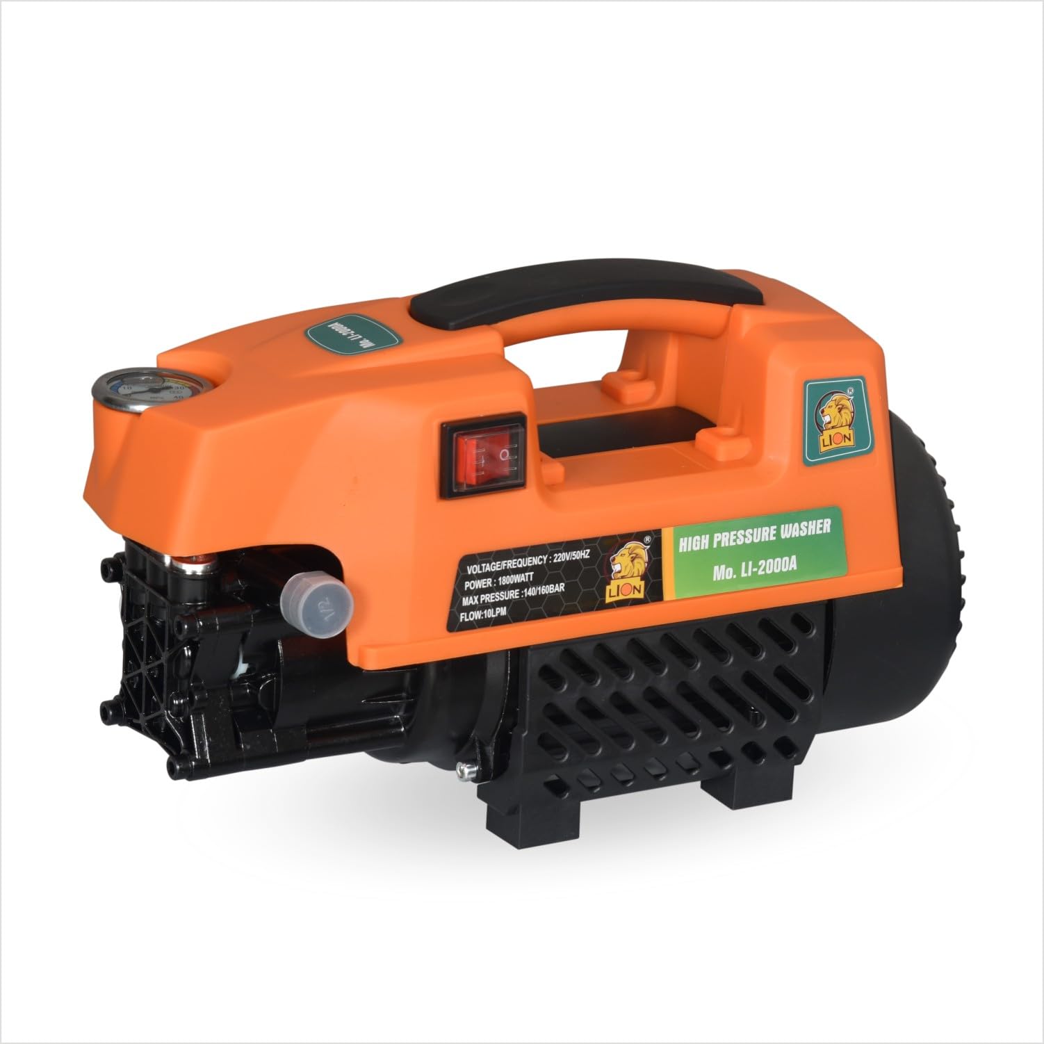 High Pressure Washer 1800W Portable Car Washer Machine with Spray Gun, Hose Pipe & Foam Bottle, 140-160 Bar Power Cleaner for Car, Bike & Home Cleaning-image-28