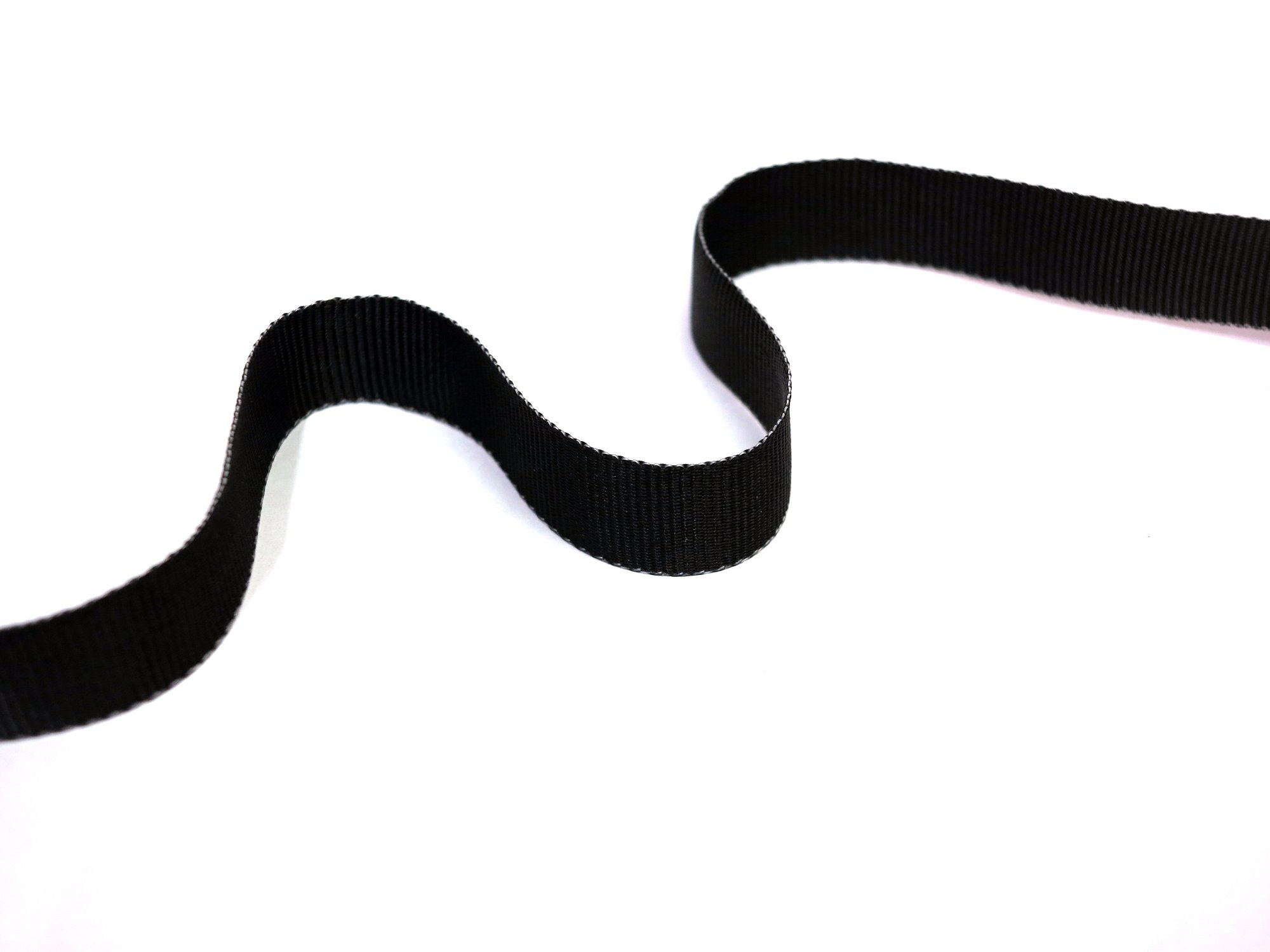Nastro Nylon Cinghia per, Borse, Zaini, Moda E Accessori, Nero, 7 Lunghezze a Scelta, h cm 2,5, Spessore 0,8 mm, Ideale per Bordure, Made in Italy (50 m)