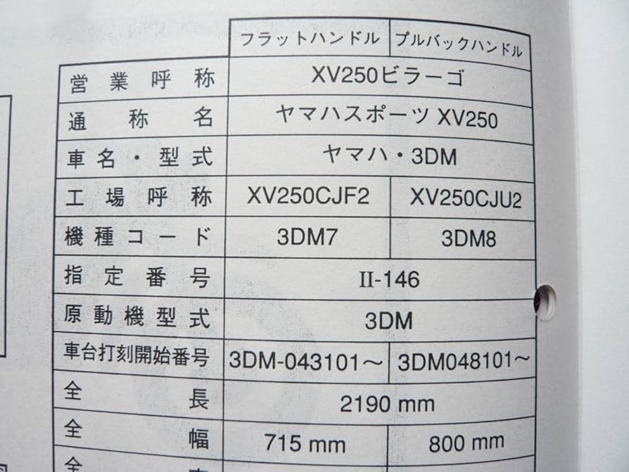 YAMAHA XV250 ビラーゴ250 サービスマニュアル + パーツカタログ Yahoo!オークション -「サービスマニュアル xv250ビラーゴ