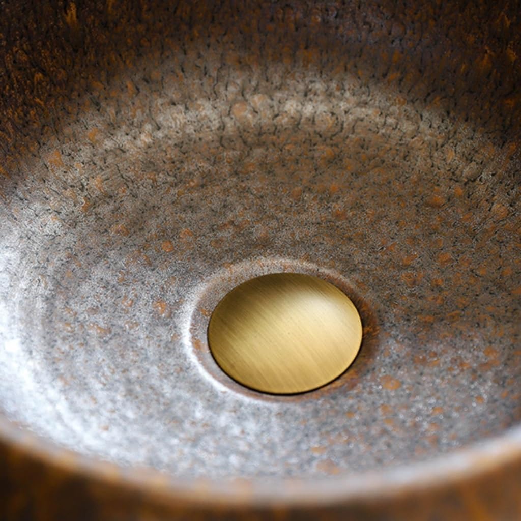 Bathroom Countertop Vessel Sink Pedestal Sink Wash Basin, Home Retro Bathroom Suitable For Courtyard And Indoor Pedestal Sink Vanity